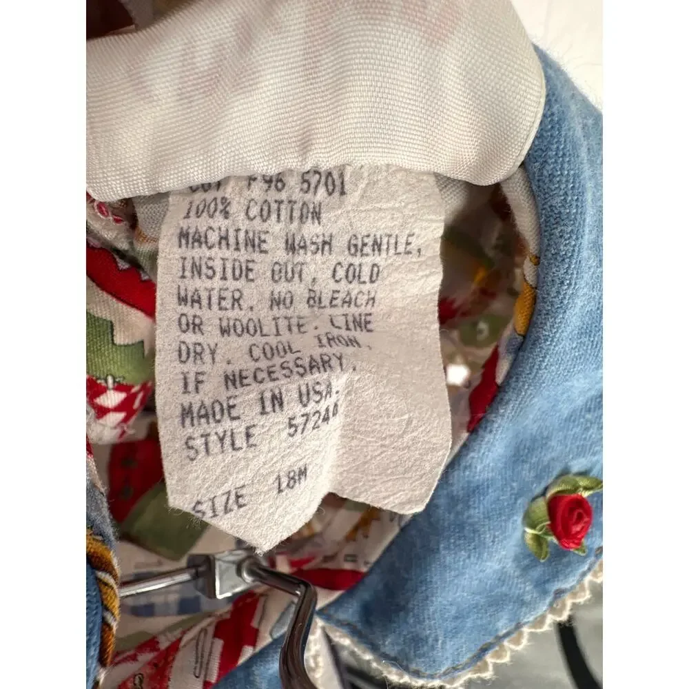 Chicken Noodle San Francisco baby dress/pants farm animals 100% cotton size 18m
